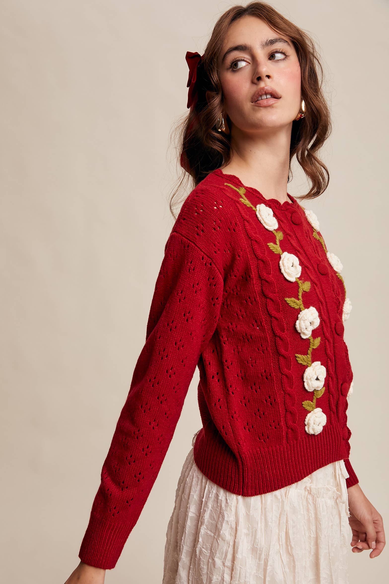 Listicle - Handmade Crochet Flower Cardigan | Lalli's Boutique